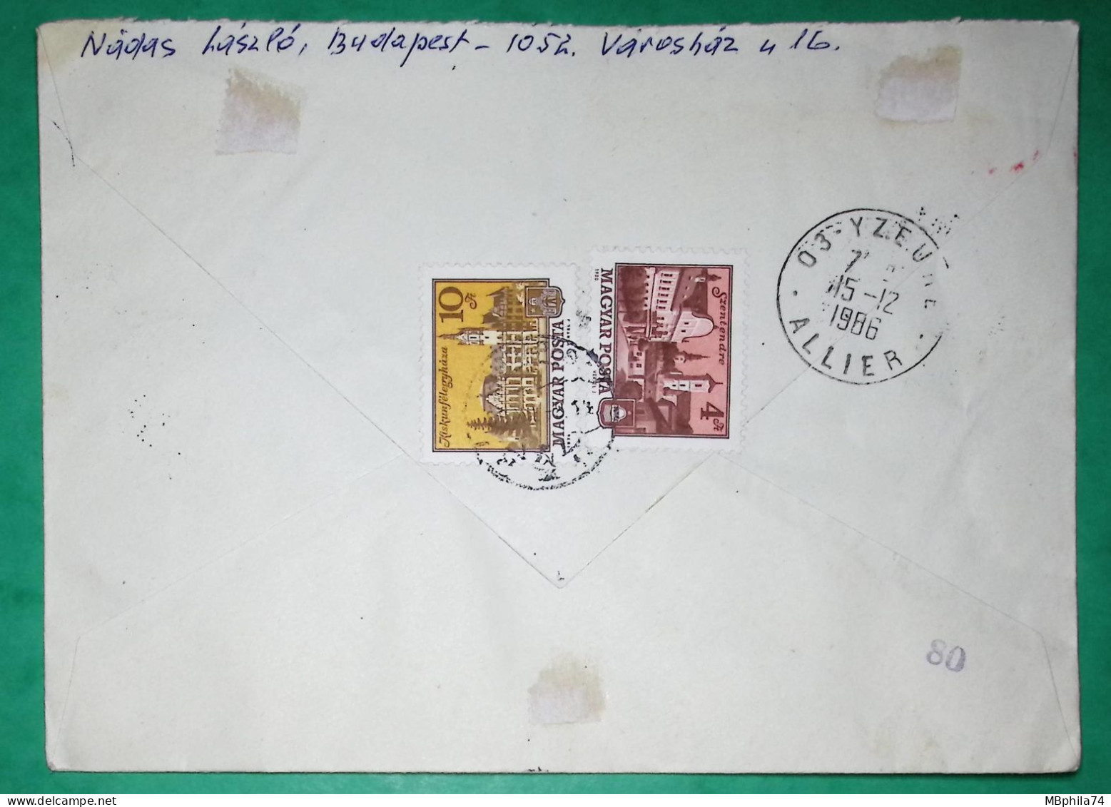 FIRST DAY COVER BUDAPEST VEDETT HAZAI KISALLATOK STAMPS ANIMALS HEDGEHOG SQUIRREL WILD CAT 1986 REGISTERED LETTER - Brieven En Documenten