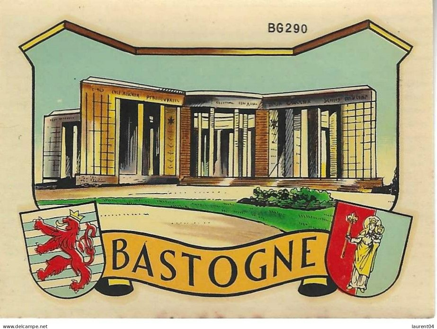 BASTOGNE.  DECALCOMANIE. - Bastogne