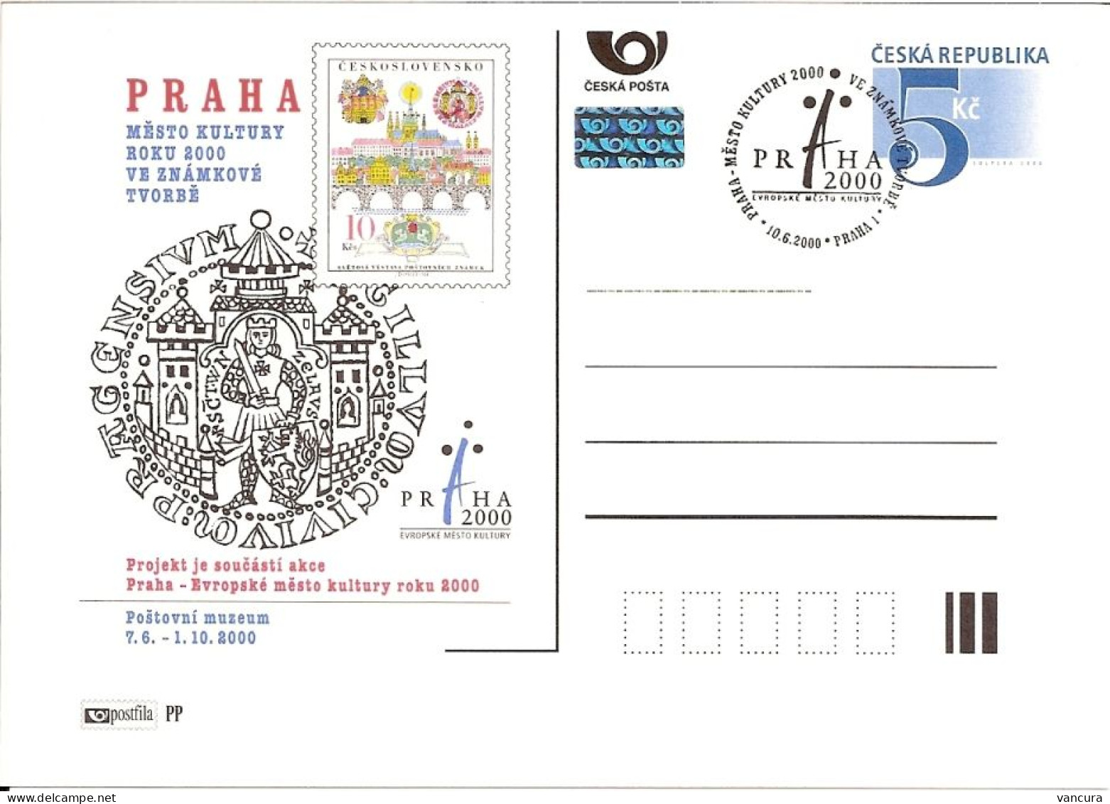 CDV PM 18 Czech Republic Prague - City Of Culture 2000 - Other & Unclassified