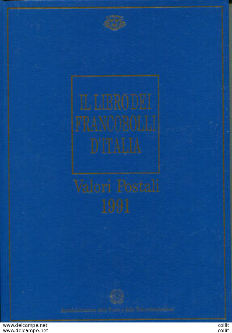Libro Annuale 1991 Ufficiale Delle Poste - Buca Lettere - Paquetes De Presentación