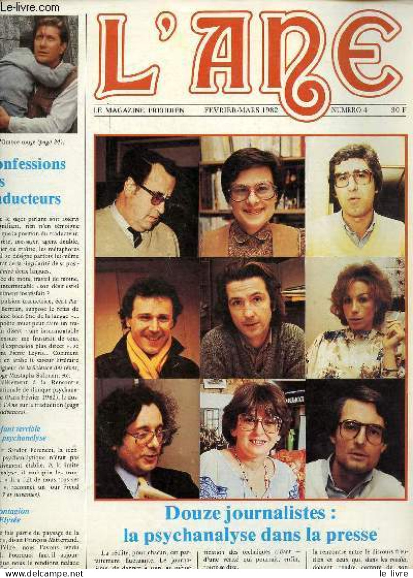 L'Ane Le Magazine Freudien N°4 Février-mars 1982 - Sandor Ferenczi - L'enfant Terrible - Un Théoricien Aux Limites De L' - Otras Revistas
