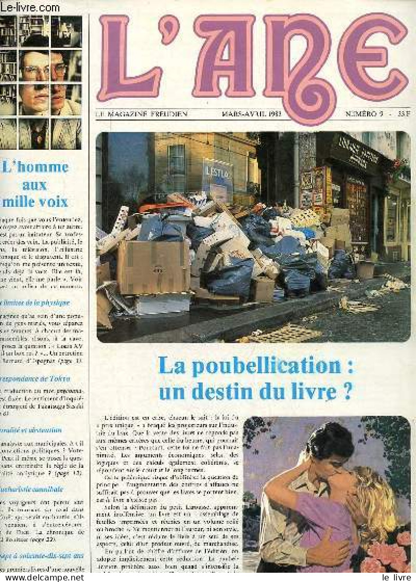 L'Ane Le Magazine Freudien N°9 Mars-avril 1983 - Aux Limites De La Physique Entretien Avec Bernard D'Espagnat - Psychana - Autre Magazines