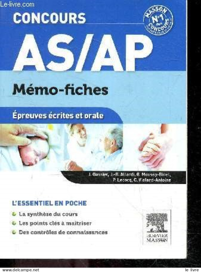 Concours AS/AP - Mémo-fiches épreuves écrites Et Orale - L'essentiel En Poche- Synthese Du Cours, Points Cles A Maitrise - Non Classés