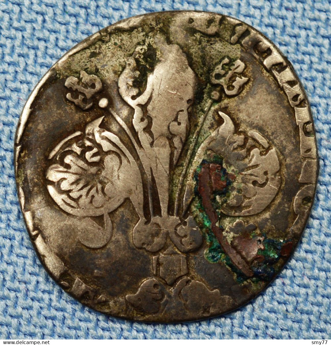 Firenze / Florence • Grosso / Guelfo Da 30 Denari • ± 1318  ► RR ◄  Silver 958‰ • See Details • (weld Marks) • [24-414] - Feudal Coins