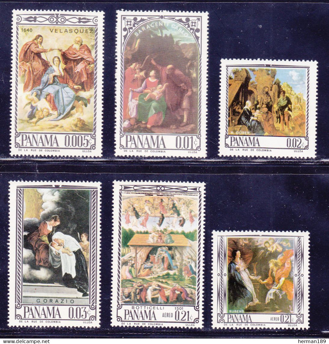 PANAMA N°  434 à 437, A403 & 404 ** MNH Neufs Sans Charnière ,TB (D7373) Tableaux, Rubens, Botticelli, Durer.. - 1967 - Panamá