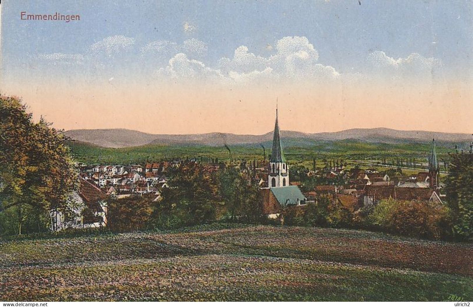 AK Emmendingen - Panorama - Ca. 1920 (68315) - Emmendingen