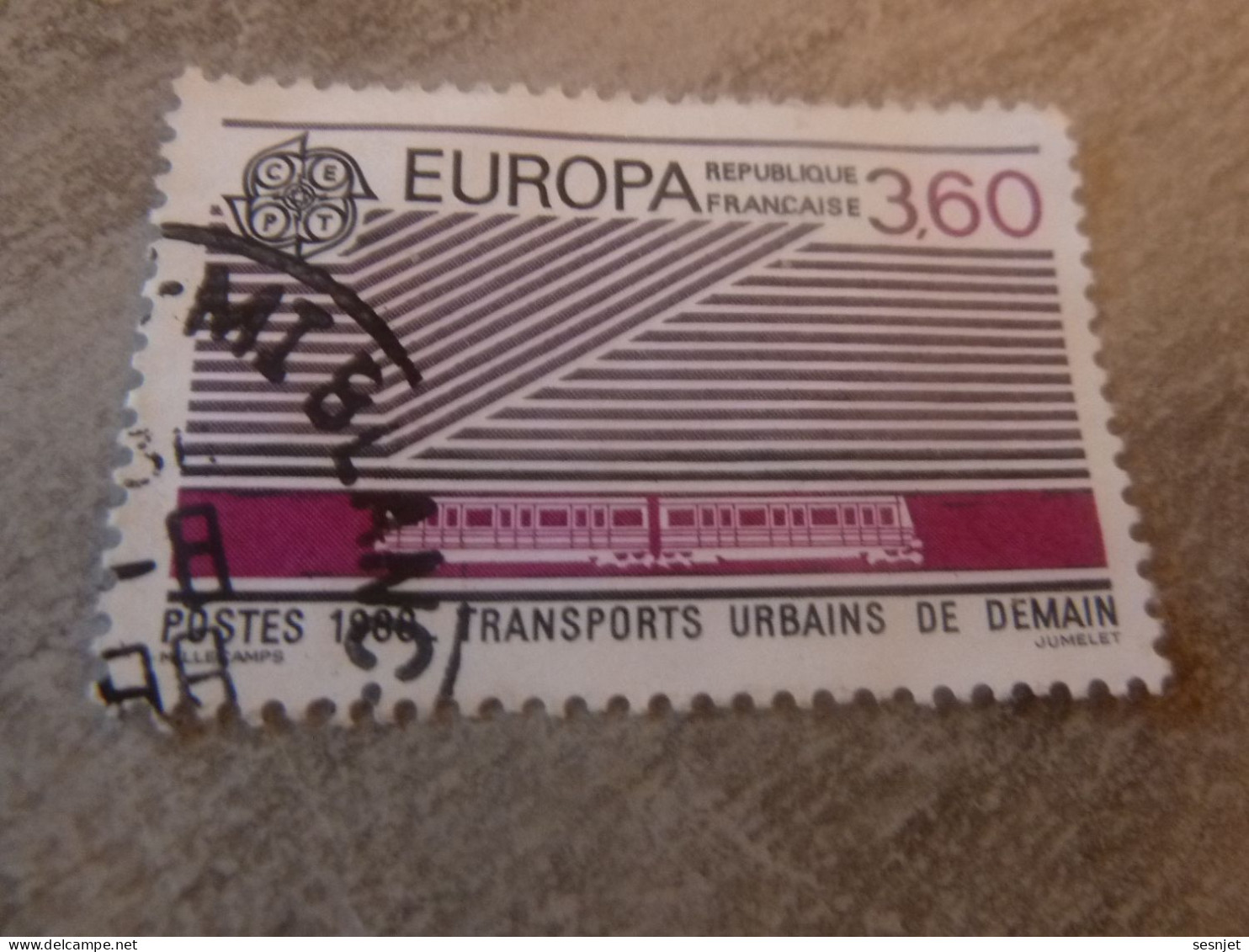Europa - Transports - 3f.60 - Yt 2532 - Violet Et Noir - Oblitéré - Année 1988  - - 1988