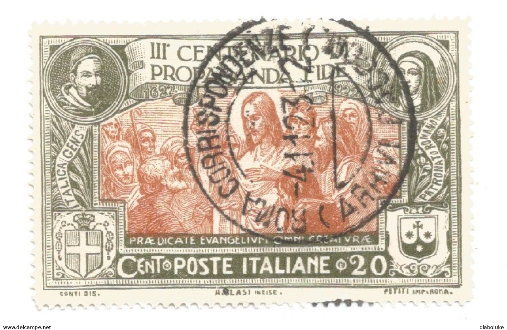 (REGNO D'ITALIA) 1923, PROPAGANDA FIDE - Serie Di 4 Francobolli Usati, Annulli A Cerchio Da Periziare - Usados