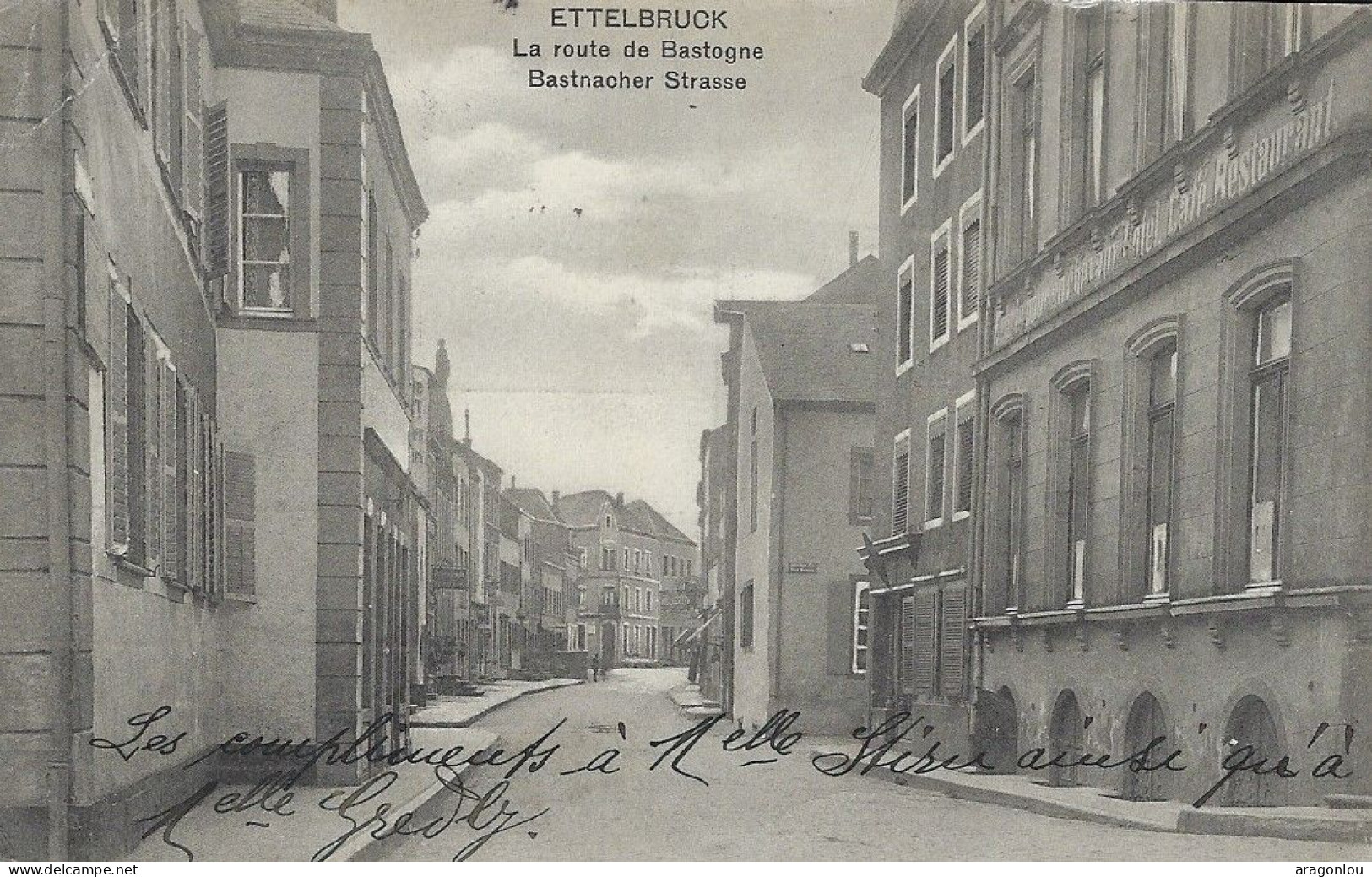 Luxembourg - Luxemburg  -  ETTELBRUCK , LA ROUTE DE BASTOGNE  -  P.C. Schoren , Luxembourg - Ettelbrück