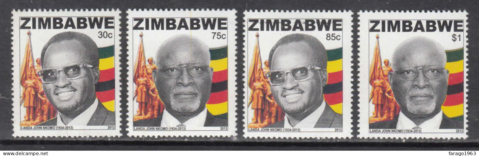 2013 Zimbabwe National Heroes Complete Set Of 4 MNH - Zimbabwe (1980-...)