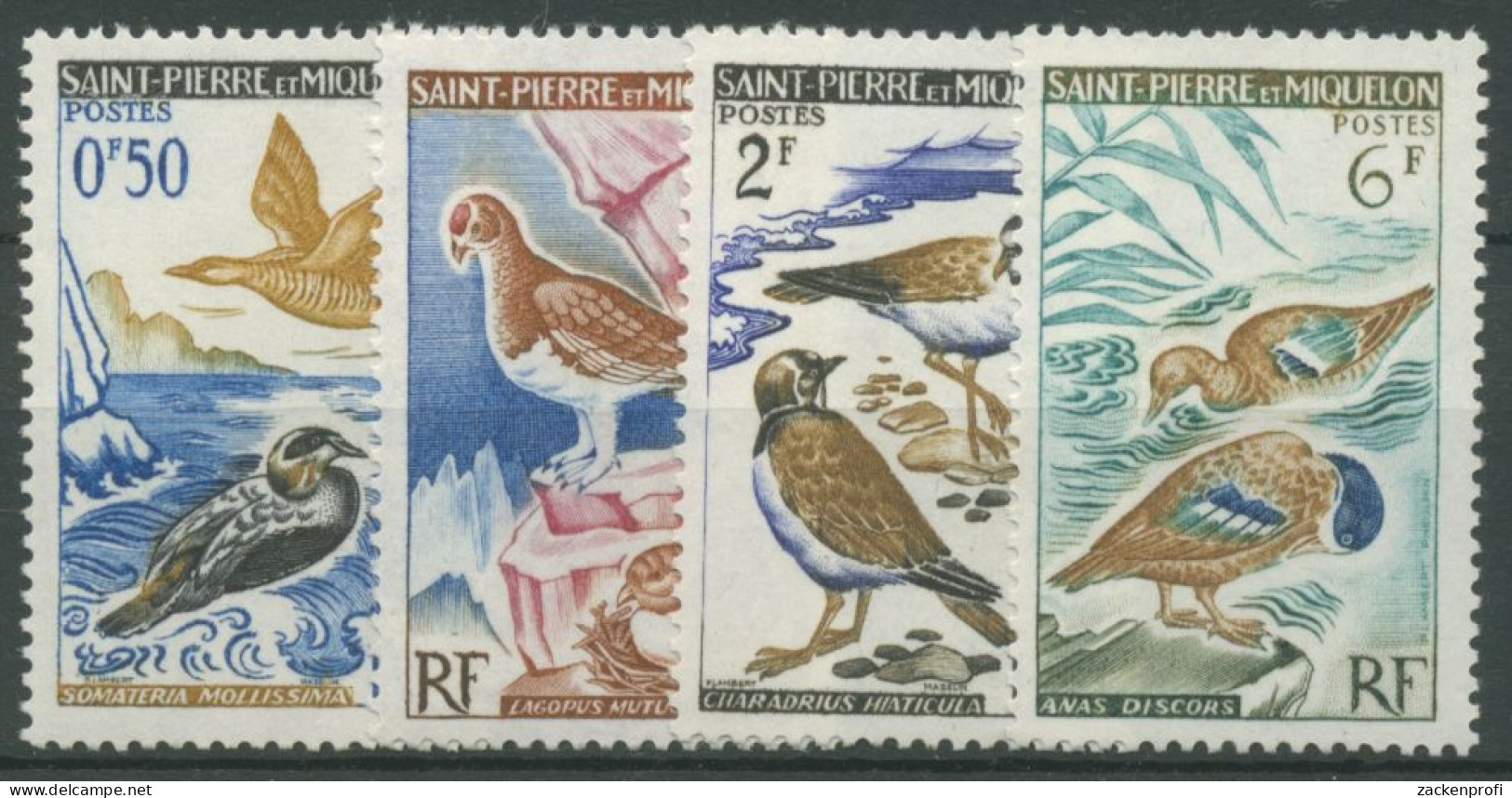 Saint-Pierre Et Miquelon 1963 Vögel Eiderente Regenpfeiffer 398/01 Postfrisch - Ongebruikt