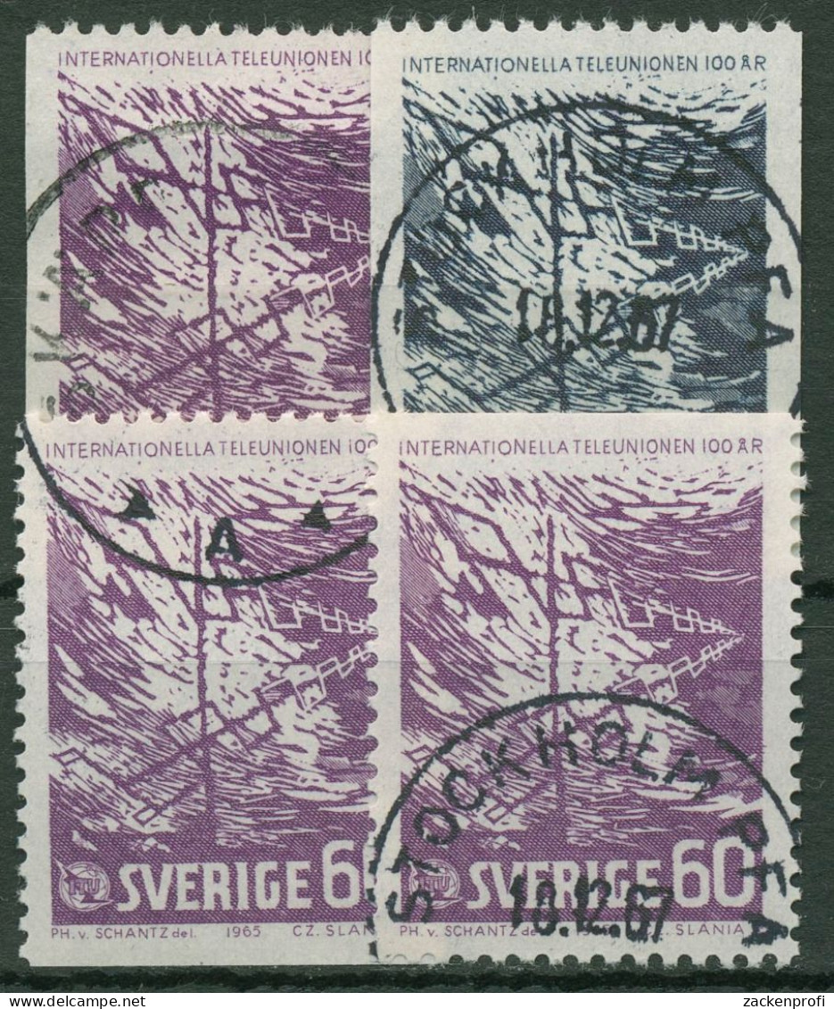 Schweden 1965 Fernmeldeunion ITU 534/35 Gestempelt - Used Stamps