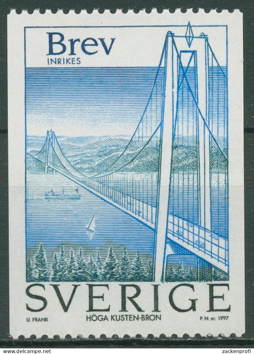 Schweden 1997 Hängebrücke Hohe-Küste-Brücke Härnösand 2016 Postfrisch - Unused Stamps