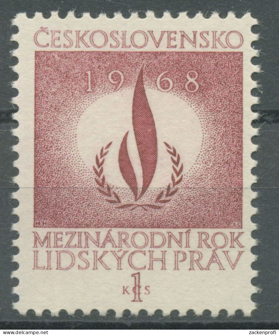 Tschechoslowakei 1968 UNO Jahr Der Menschenrechte 1772 Postfrisch - Ungebraucht