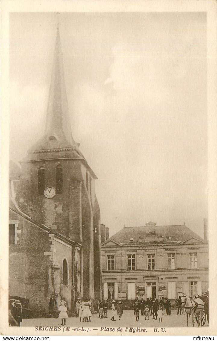 49* SEICHES  Place De L Eglise       RL24,1138 - Seiches Sur Le Loir