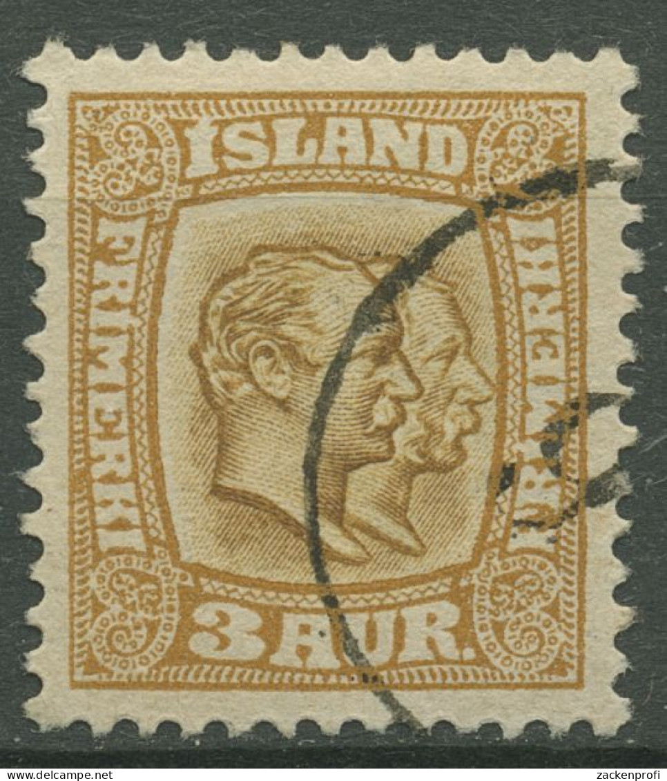 Island 1907/1908 König Christian IX. Und König Frederik VIII. 49 Gestempelt - Oblitérés