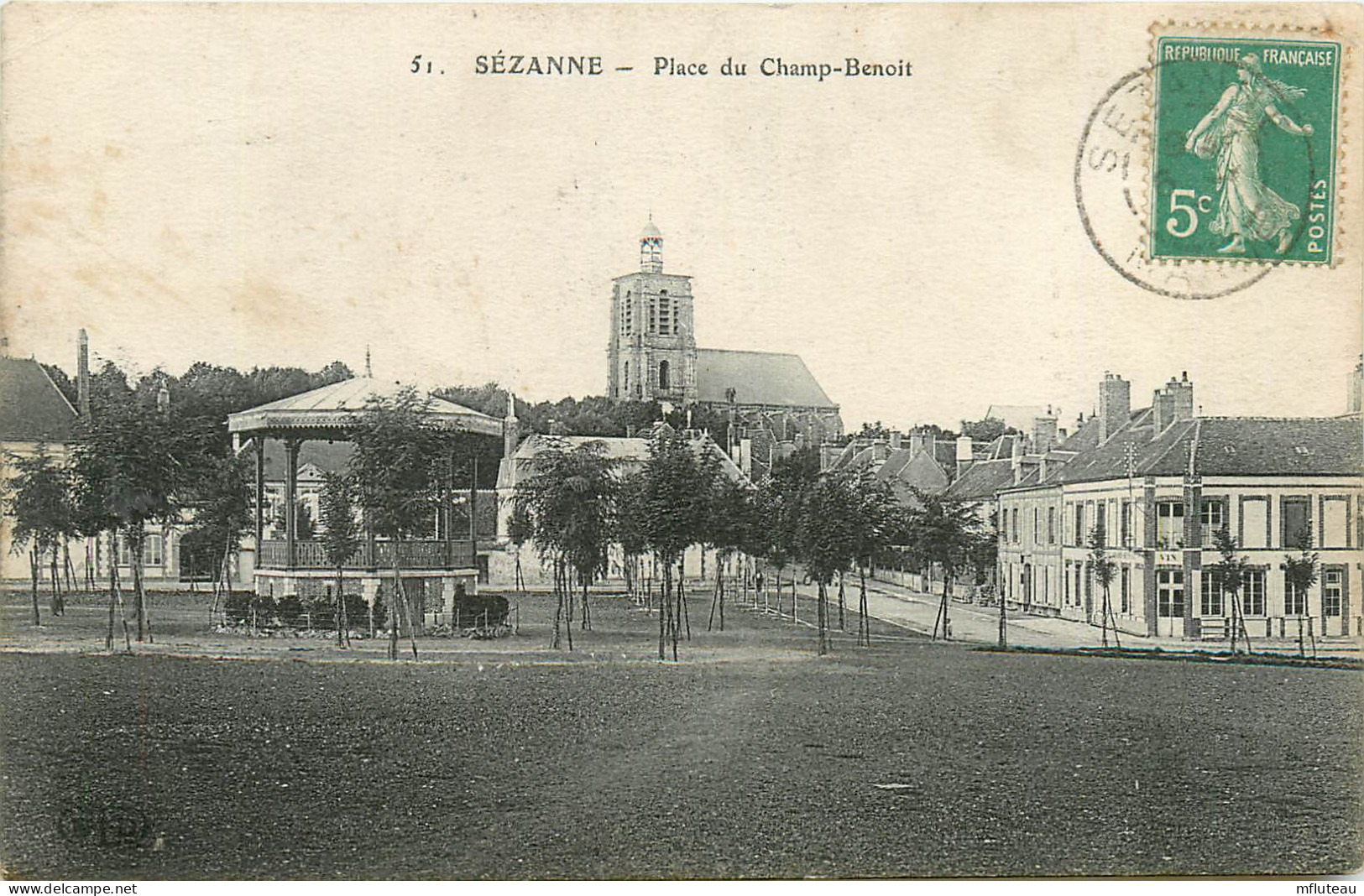 51* SEZANNE  Place Du Champ Benoit     RL24,1826 - Sezanne