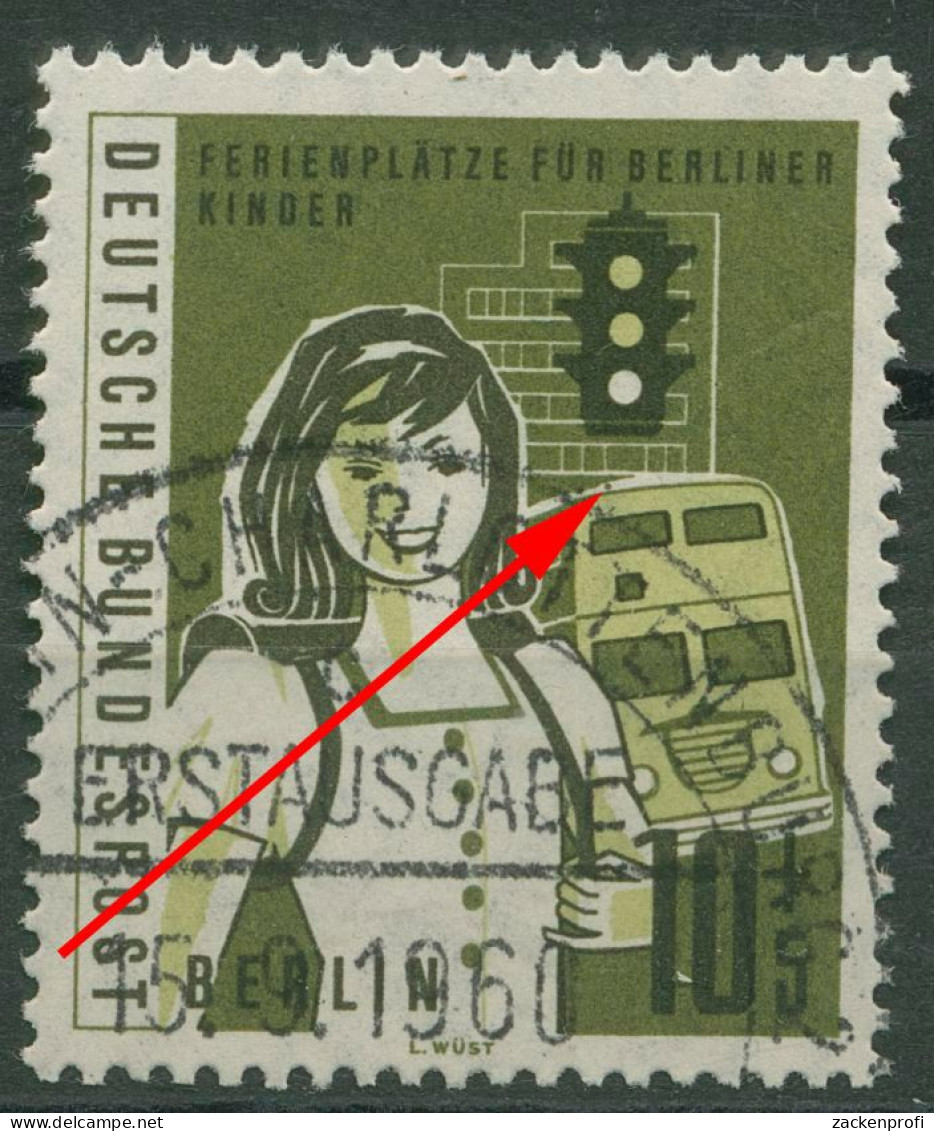 Berlin 1960 Kinder Mit Plattenfehler 194 F 50 Gestempelt - Errors & Oddities