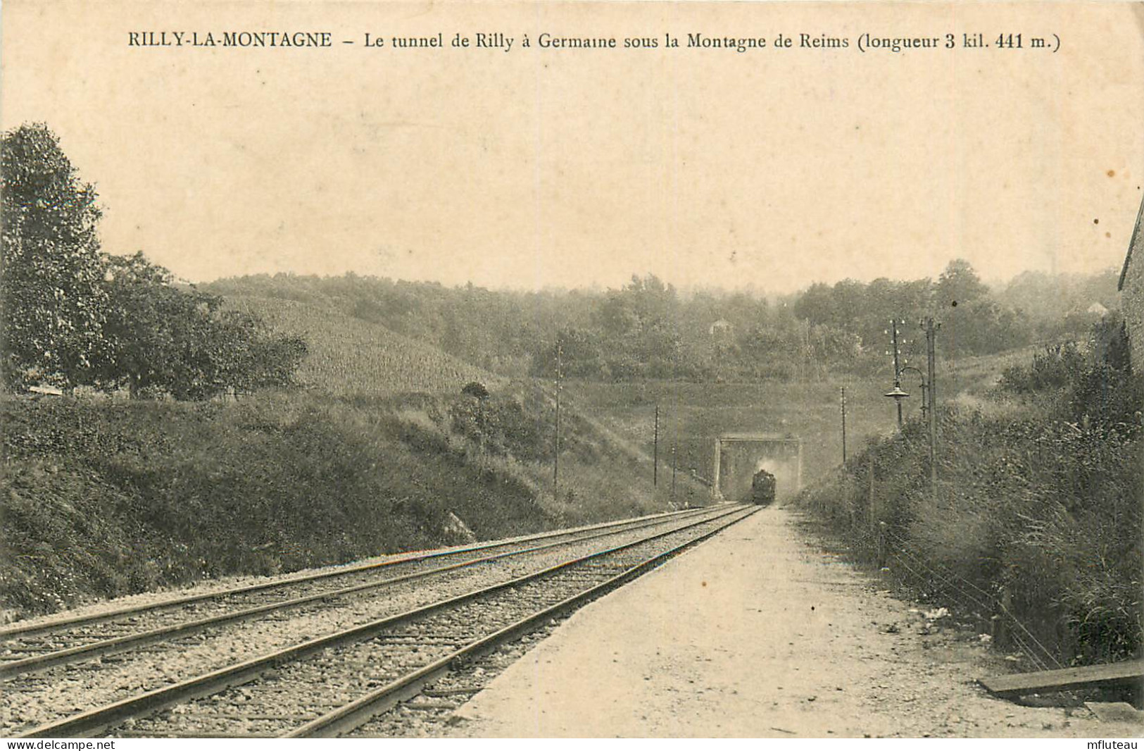 51* RILLY LA MONTAGNE Tunnel De Rilly A Germaine    RL41,0915 - Rilly-la-Montagne