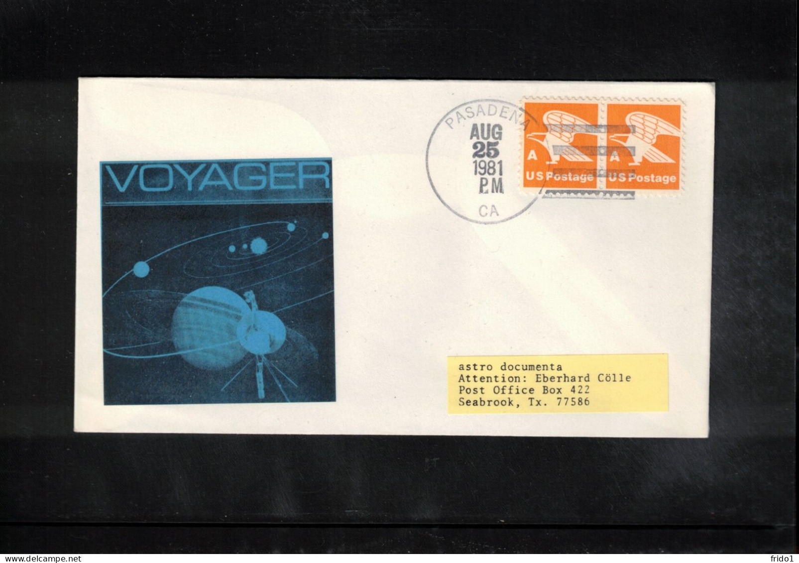USA 1981 Space / Weltraum VOYAGER Interesting Cover - Estados Unidos