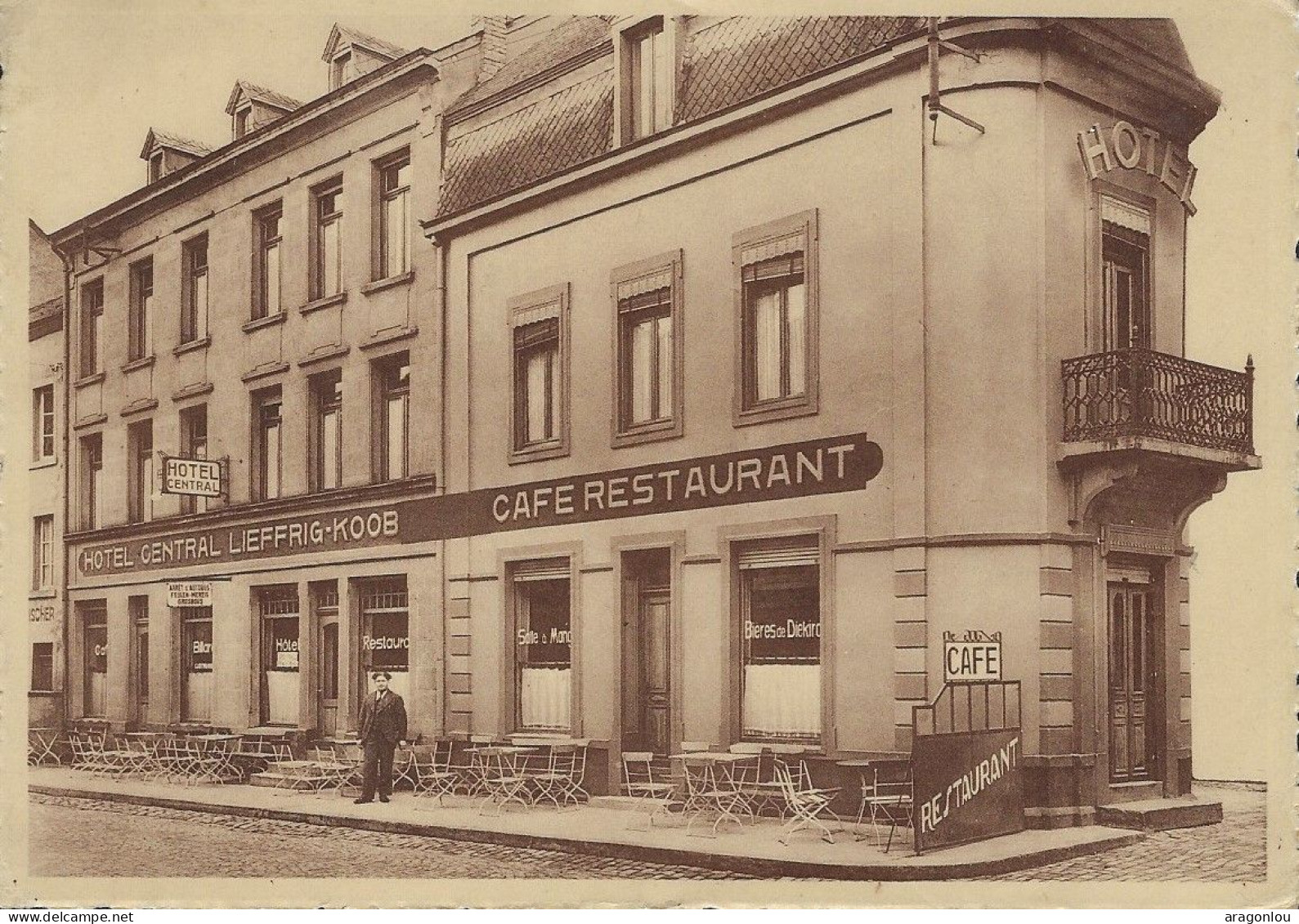 Luxembourg - Luxemburg  -  ETTELBRUCK - HÔTEL  RESTAURANT  CENTRAL - Propr. E.Liefrig - Koob - Ettelbruck