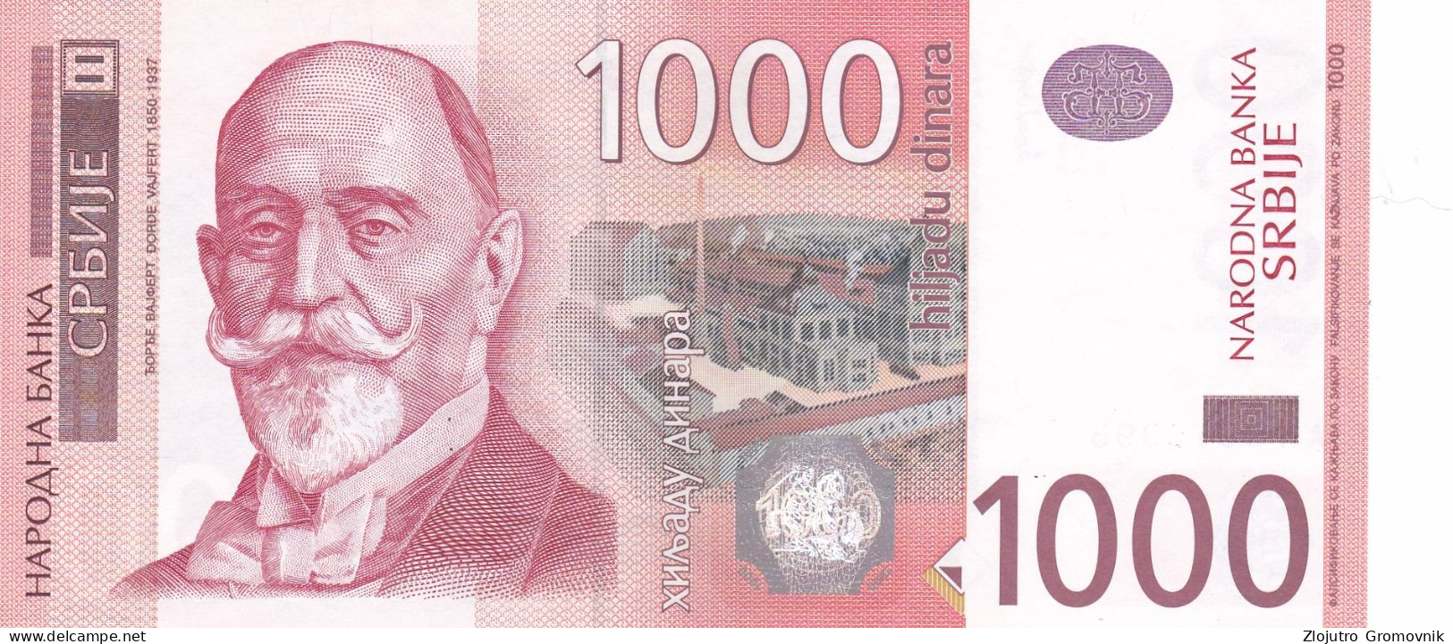 1000 Dinara 2003 DINKIC !!! UNC SCARCE !!! Serbia - Serbie