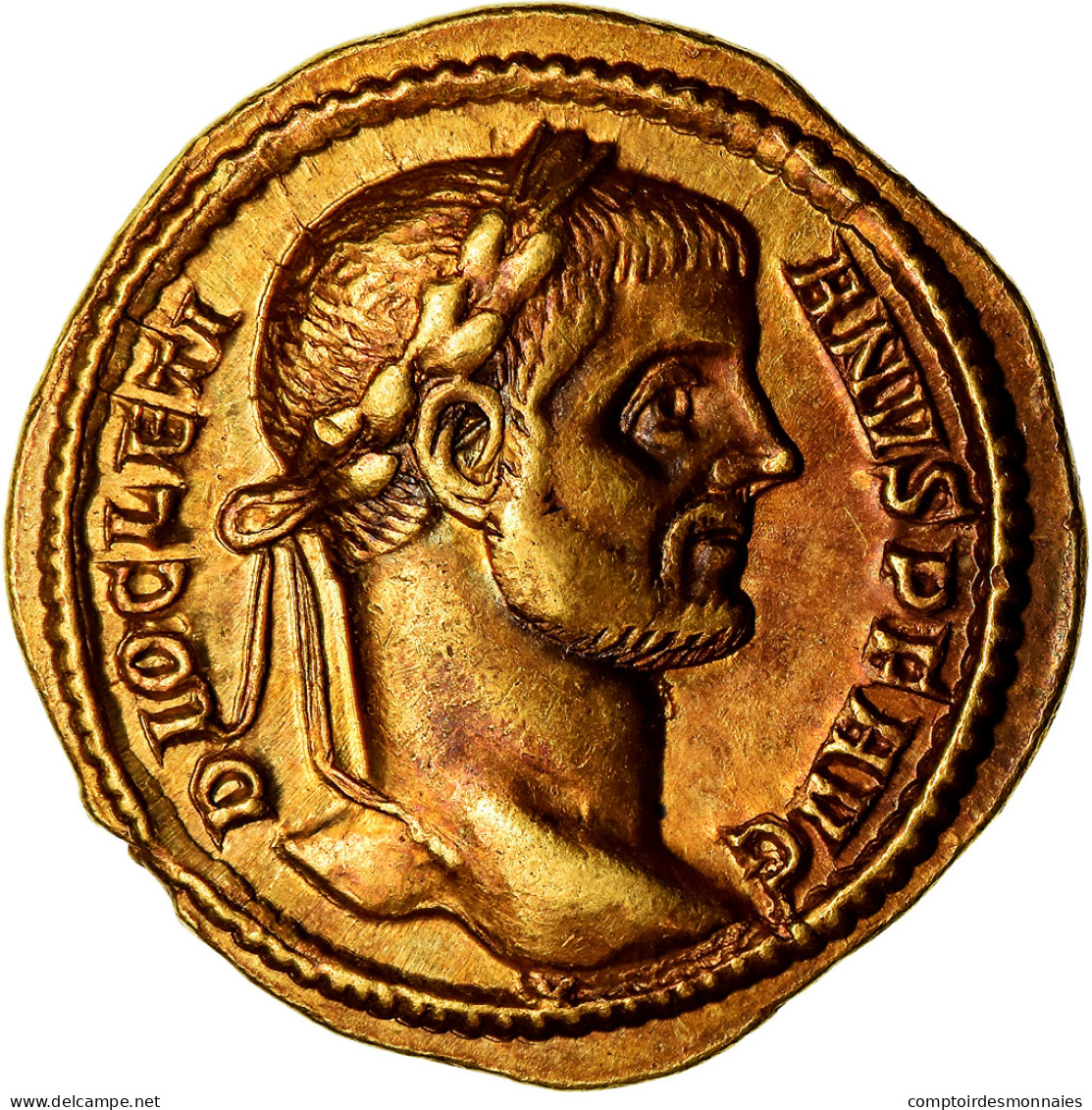 Dioclétien, Aureus, 289-290, Treveri, Or, NGC, TB+, Calicó:4510, 6639614-004 - La Tetrarchía Y Constantino I El Magno (284 / 307)