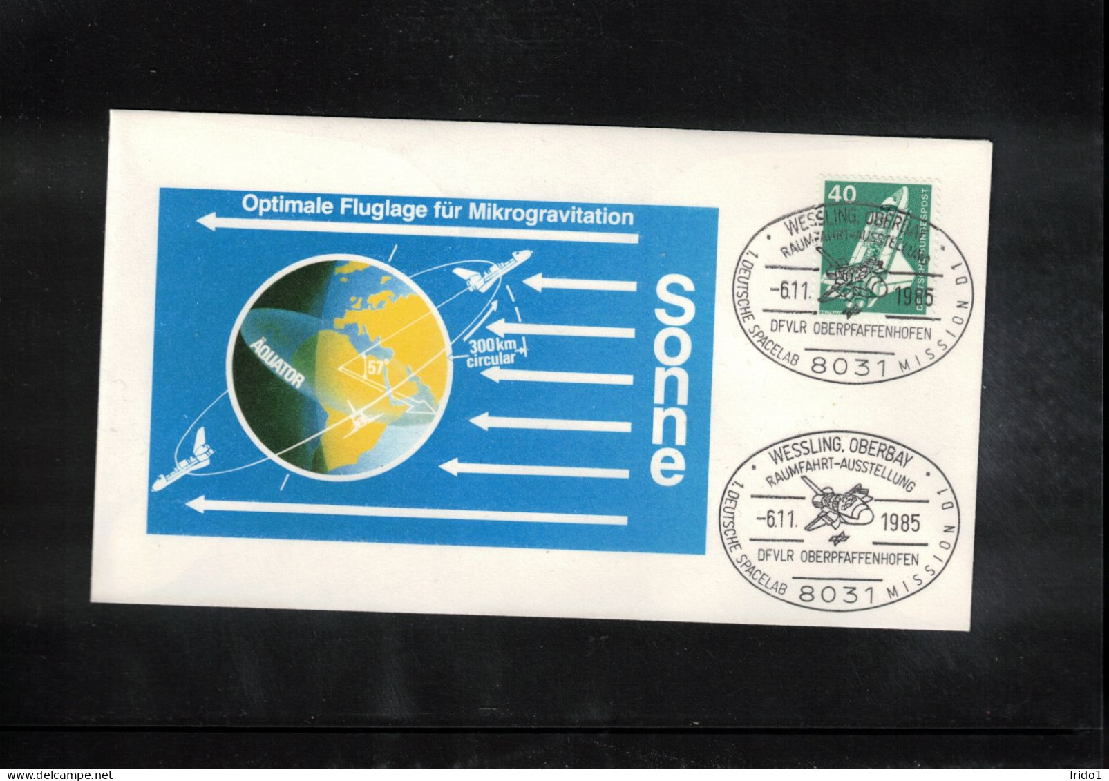 USA + Germany 1985 Space / Weltraum Space Shuttle Interesting Cover - Etats-Unis