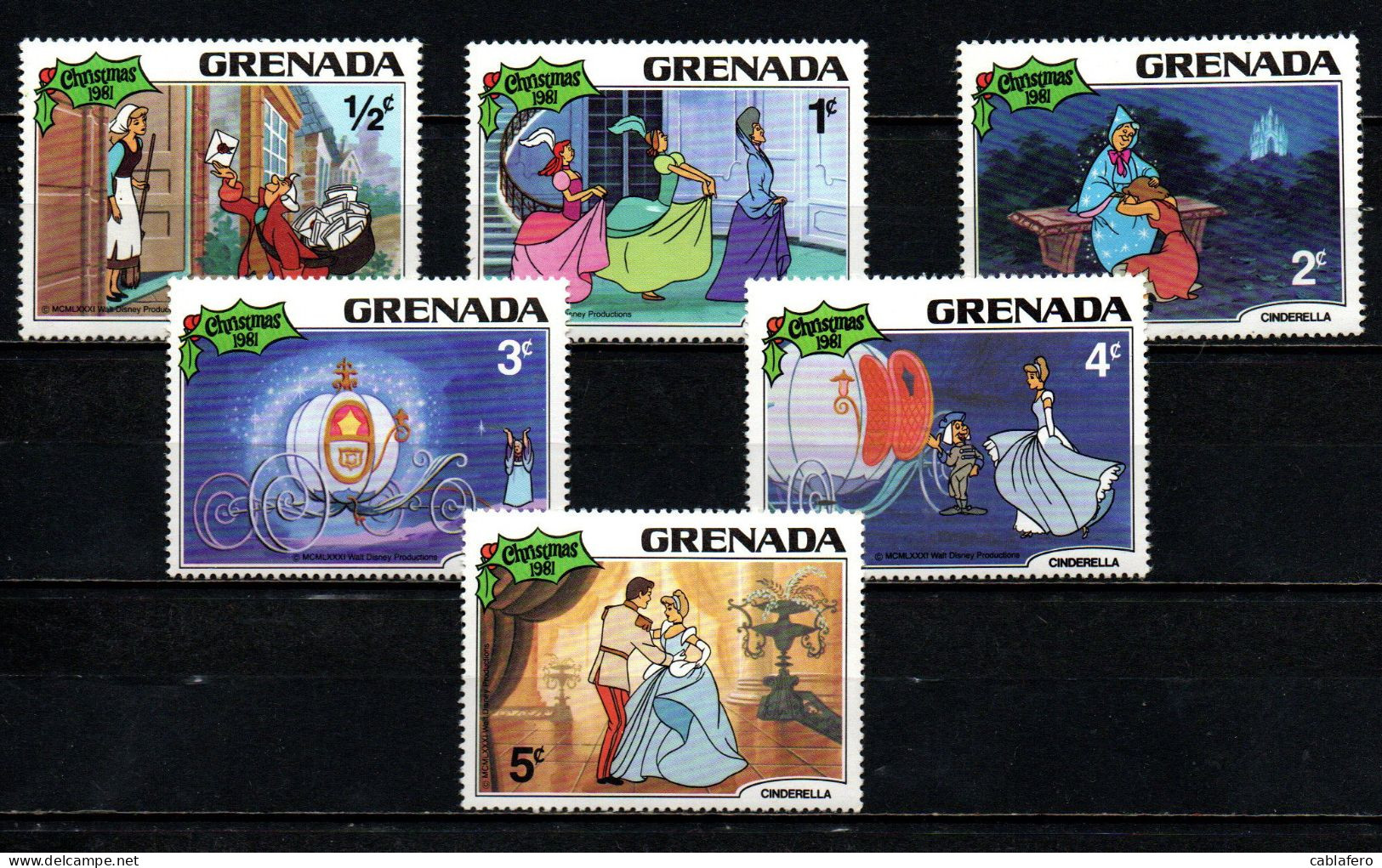 GRENADA - 1981 - Scenes From Walt Disney’s Cinderella - MNH - Grenade (1974-...)