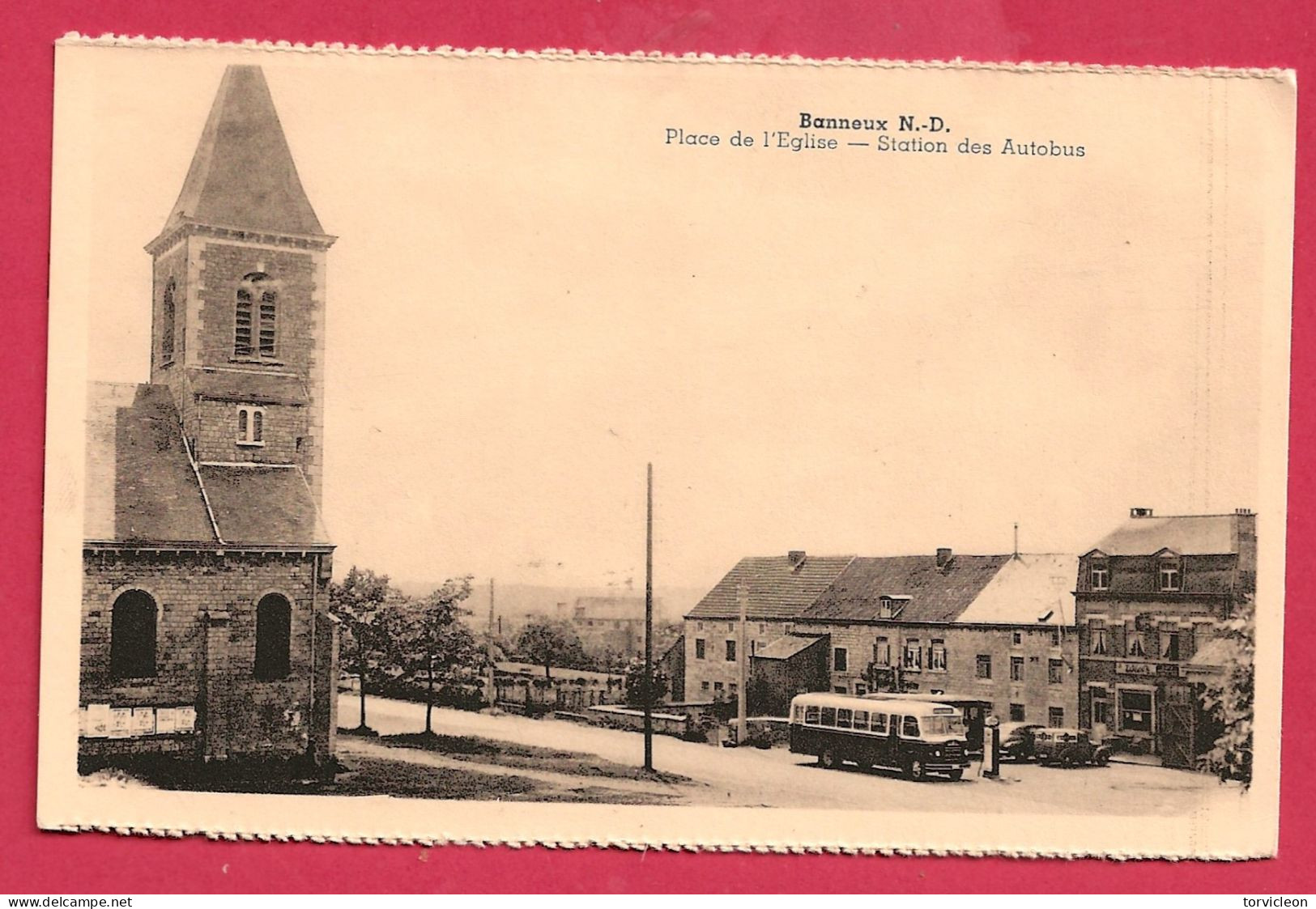 C.P. Banneux-Notre-Dame  =  Place De L' Eglise  -  Station Des  Autobus - Sprimont