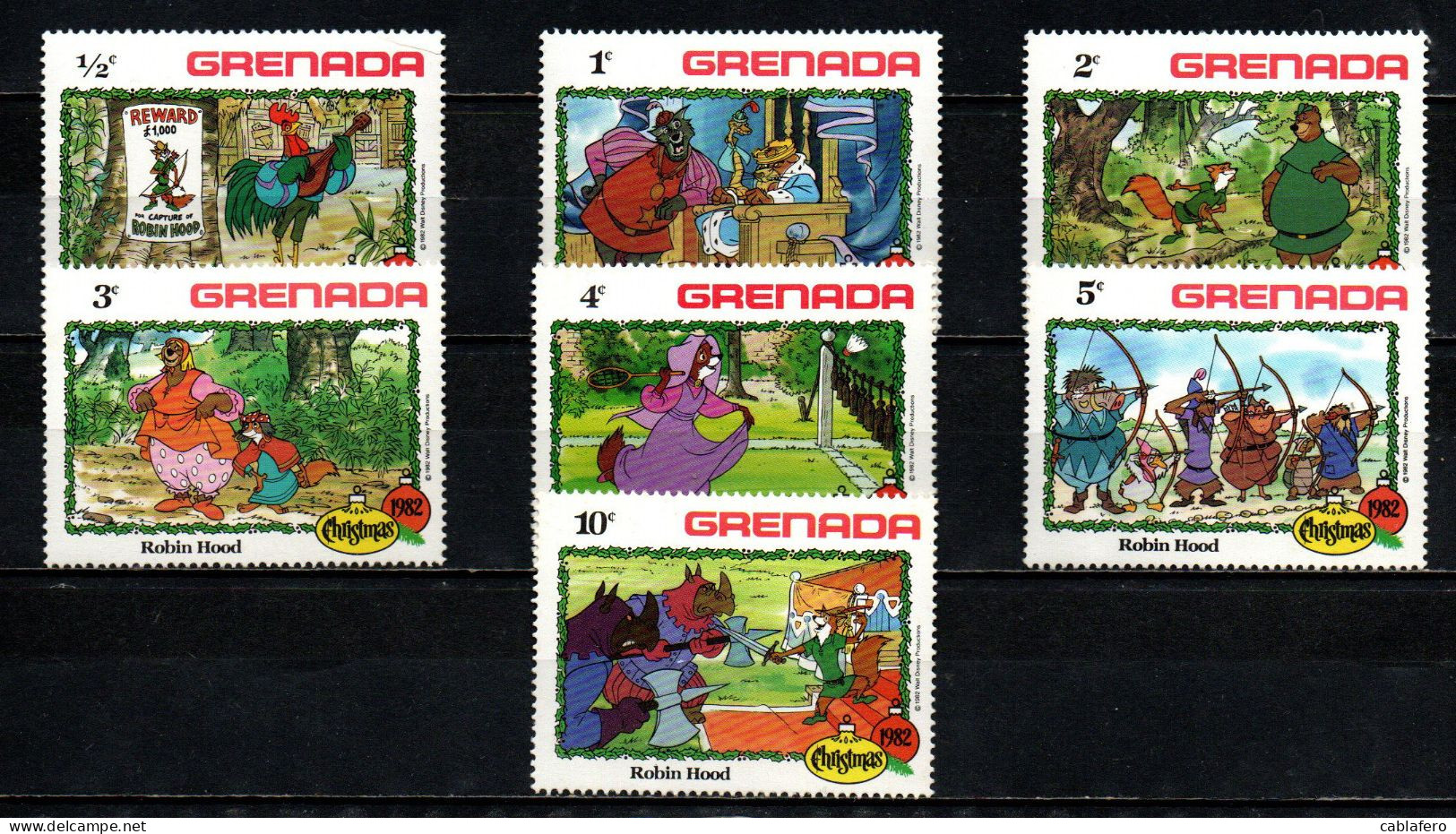 GRENADA - 1982 - Scenes From Walt Disney’s Robin Hood - MNH - Grenade (1974-...)