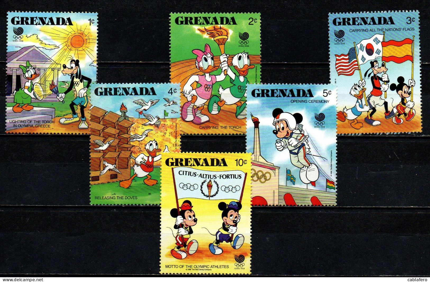 GRENADA - 1988 - Various Disney Characters - MNH - Grenade (1974-...)