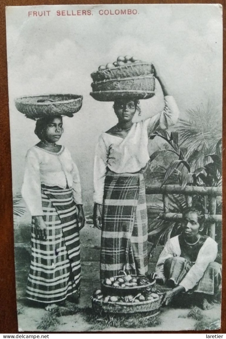 CEYLON (CEYLAN) - Fruit Sellers, Colombo - CPA - Ecrite - Sri Lanka (Ceylon)