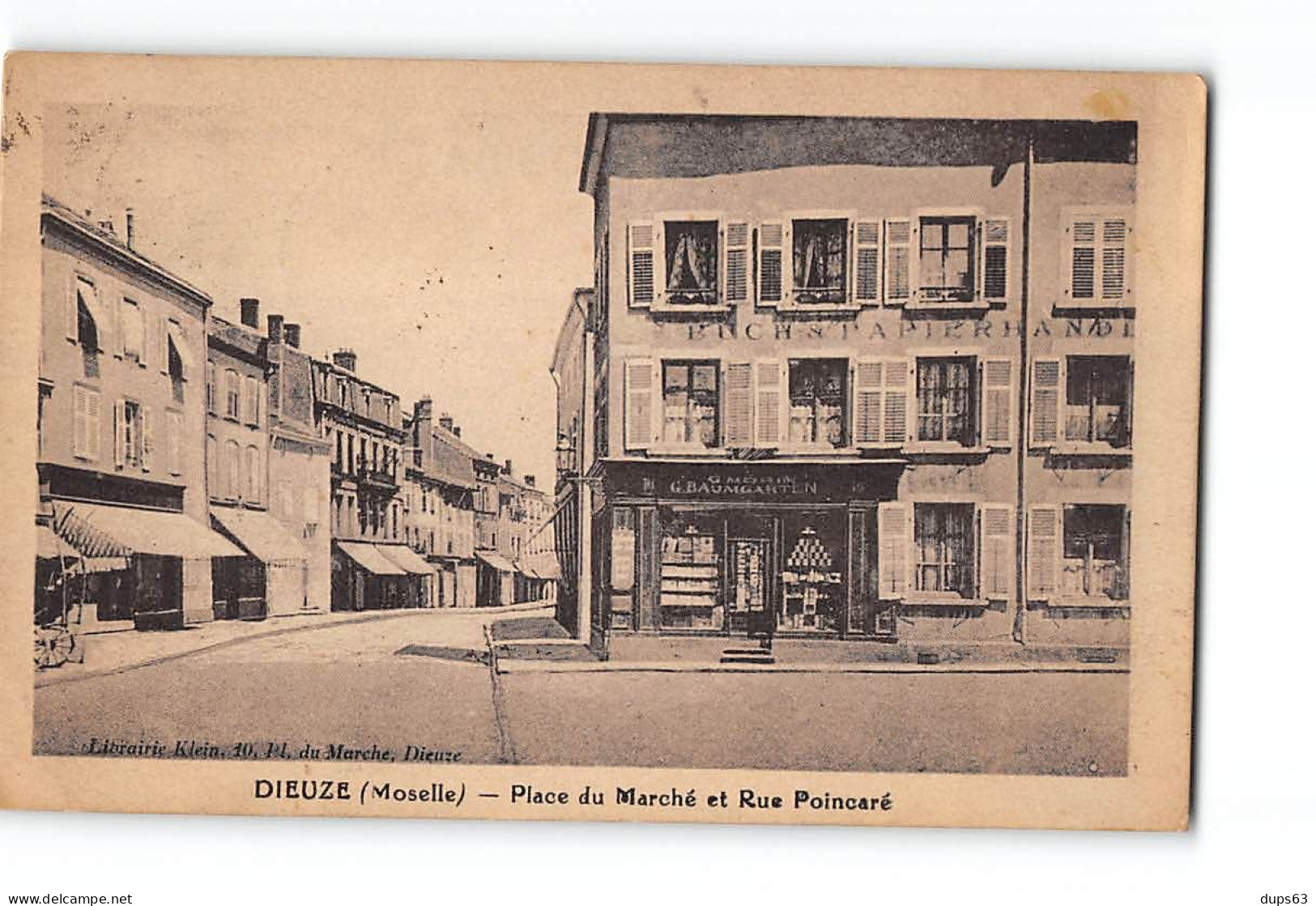 DIEUZE - Place Du Marché Et Rue Poincaré - Très Bon état - Dieuze