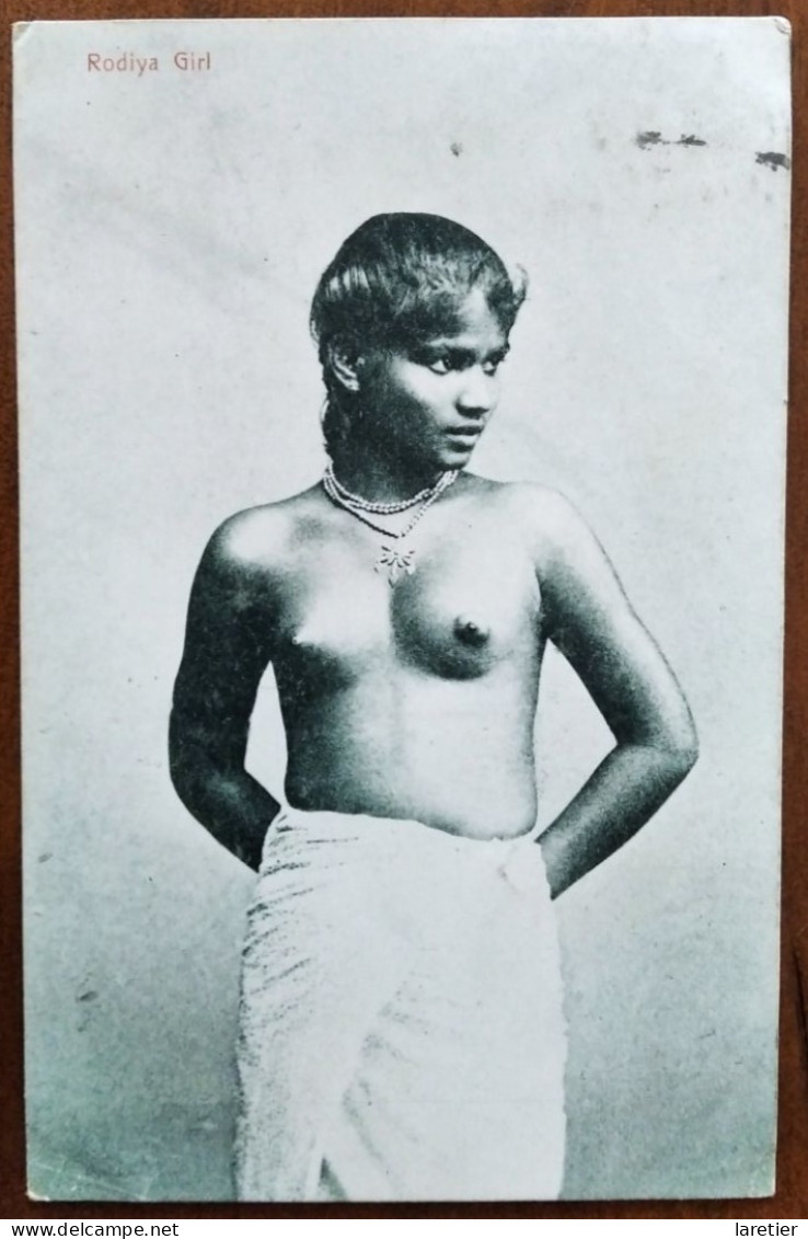 CEYLON (CEYLAN) - Rodiya Girl - CPA - Ecrite - Femme Nue - Sri Lanka (Ceylon)