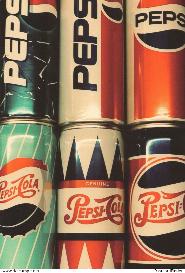 Old Fashioned Pepsi Cola Fizzy Drink Can Plain Back Postcard - Photographie