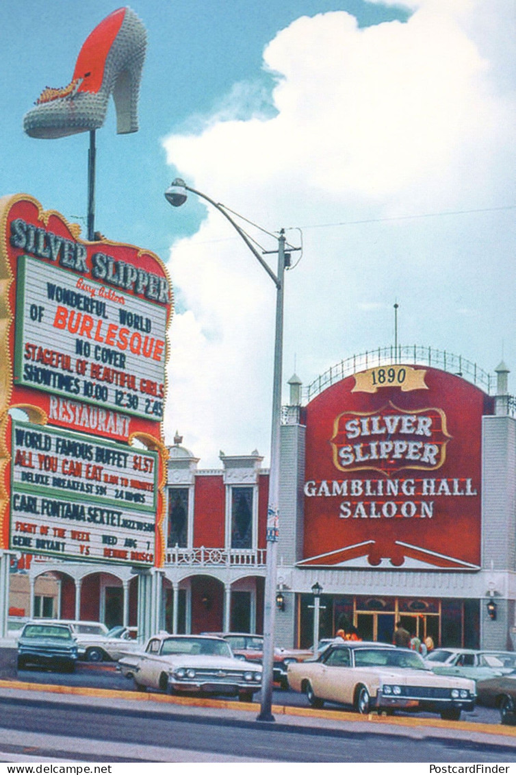 Silver Slipper Casino Nevada American Live Burlesque Show Plain Back Postcard - Photographie