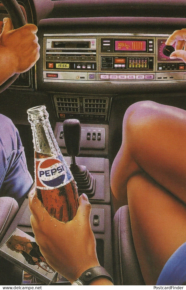 1980s Car Radio Cassette Tina Turner Pepsi Cola Plain Back Postcard - Photographie