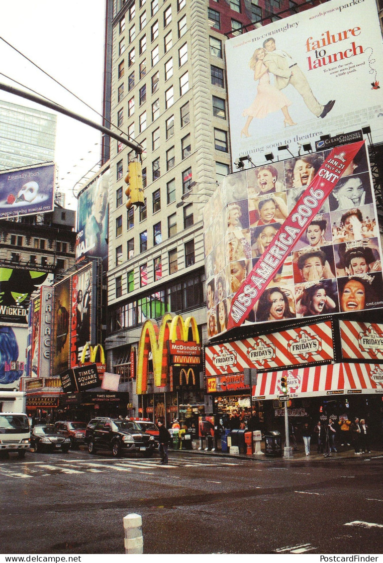Miss America 2006 Poster McDonalds Times Square USA Plain Back Postcard - Photographie