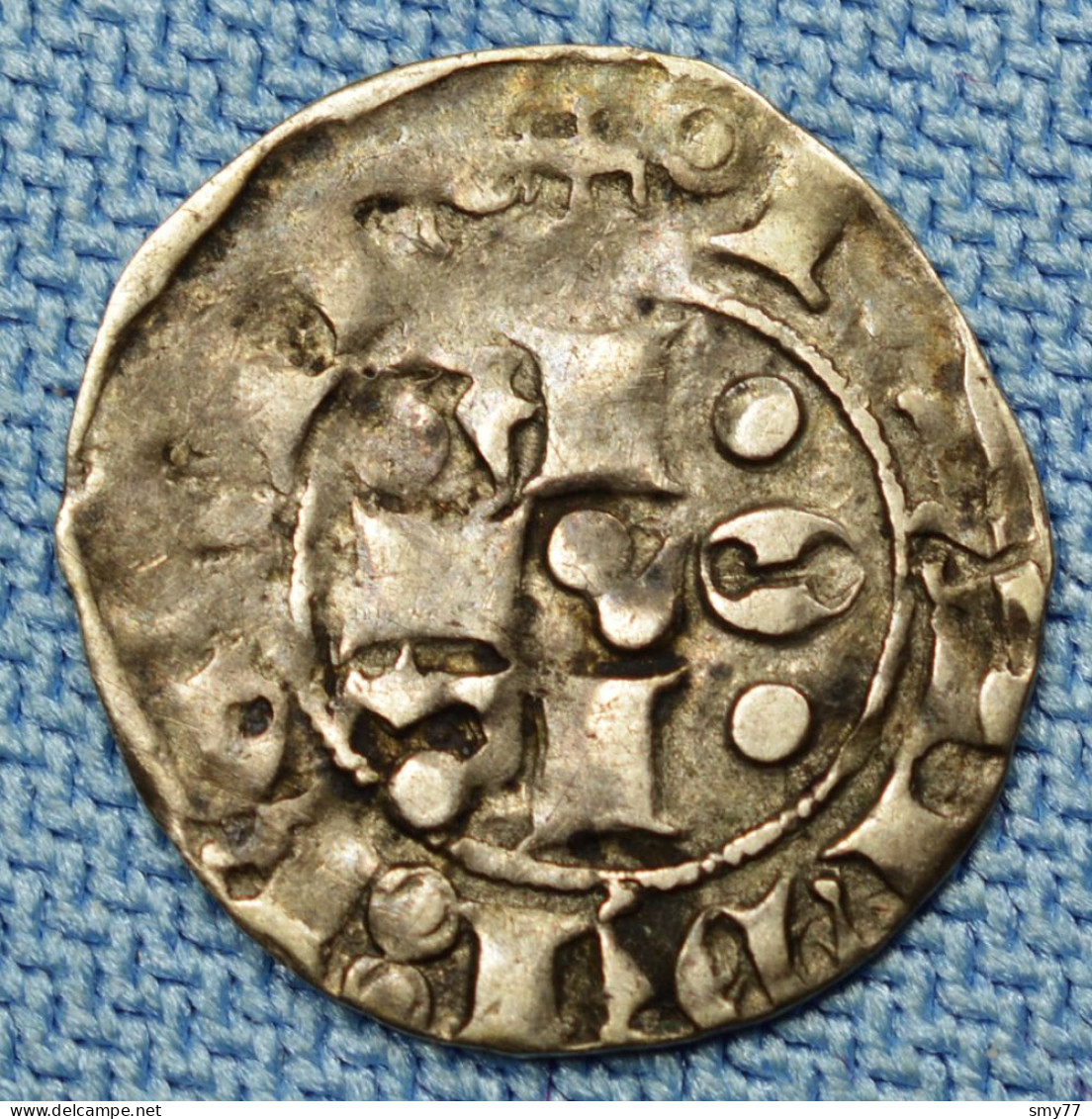 Aquila - Italian States • Bolognino  ± 1420  ► R ◄  Giovanna II • Silver • Napoli / Naples / Italie / Italy • [24-415] - Lehnsgeld