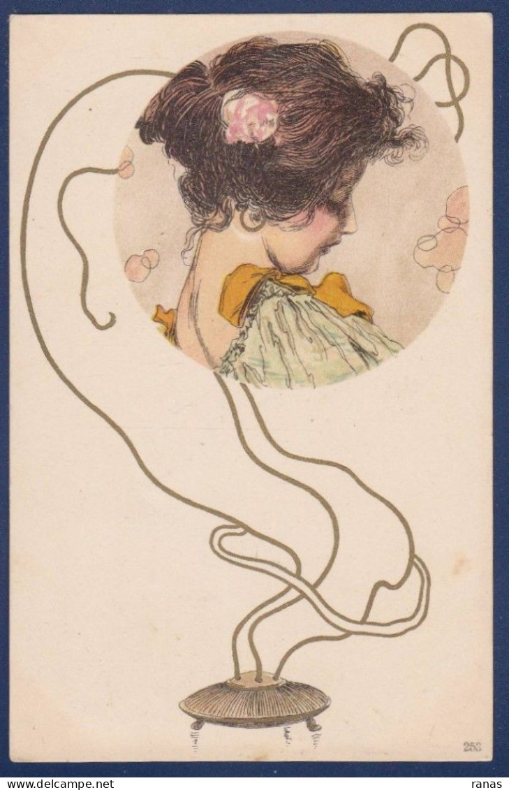 CPA Kirchner Raphaël Art Nouveau Femme Girl Woman Circulée - Kirchner, Raphael