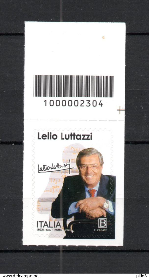 ITALIA :   LELIO  LUTTAZZI - C/Barre N° 2304  MNH**  Del  27/04/2023 - Codici A Barre