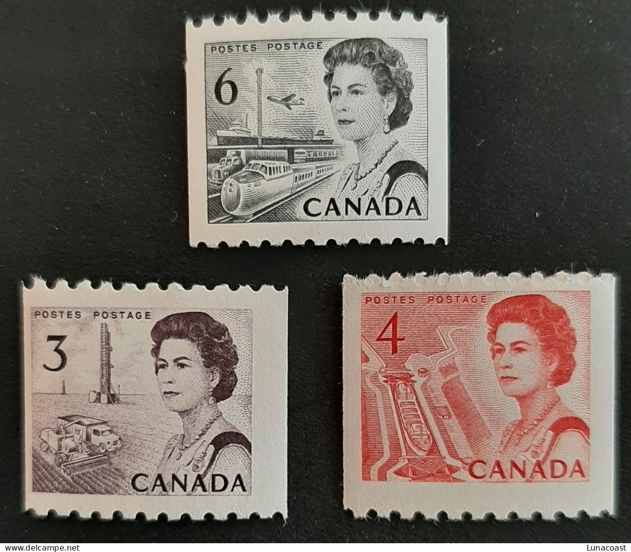 Canada 1967-1973 MNH Sc #466**-467**-468B**  Centennial Coil Stamps - Unused Stamps