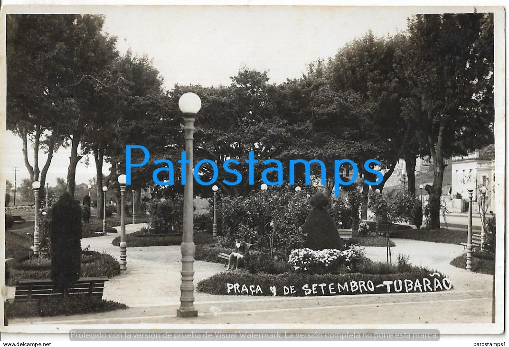 225908 BRAZIL BRASIL TUBARAO SANTA CATARINA SQUARE 7 OF SEPTEMBER POSTAL POSTCARD - Other