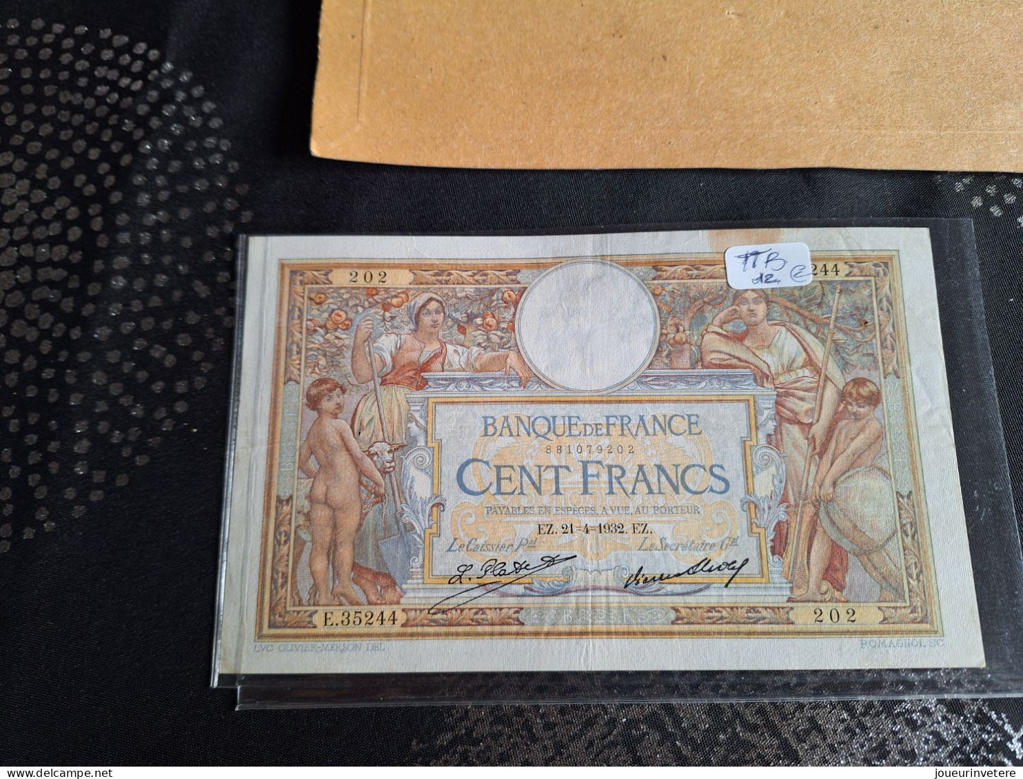 France Billet De 100 Francs Luc Olivier Merson EZ Du 21/04/1932 E.35244 TTB - Altri – Europa