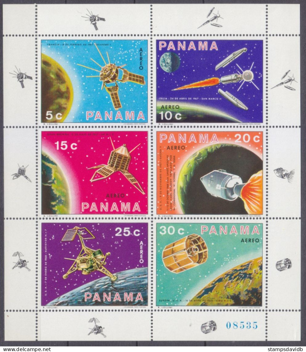 1969 Panama 1137-1142KL Satellites  27,00 € - Amérique Du Sud