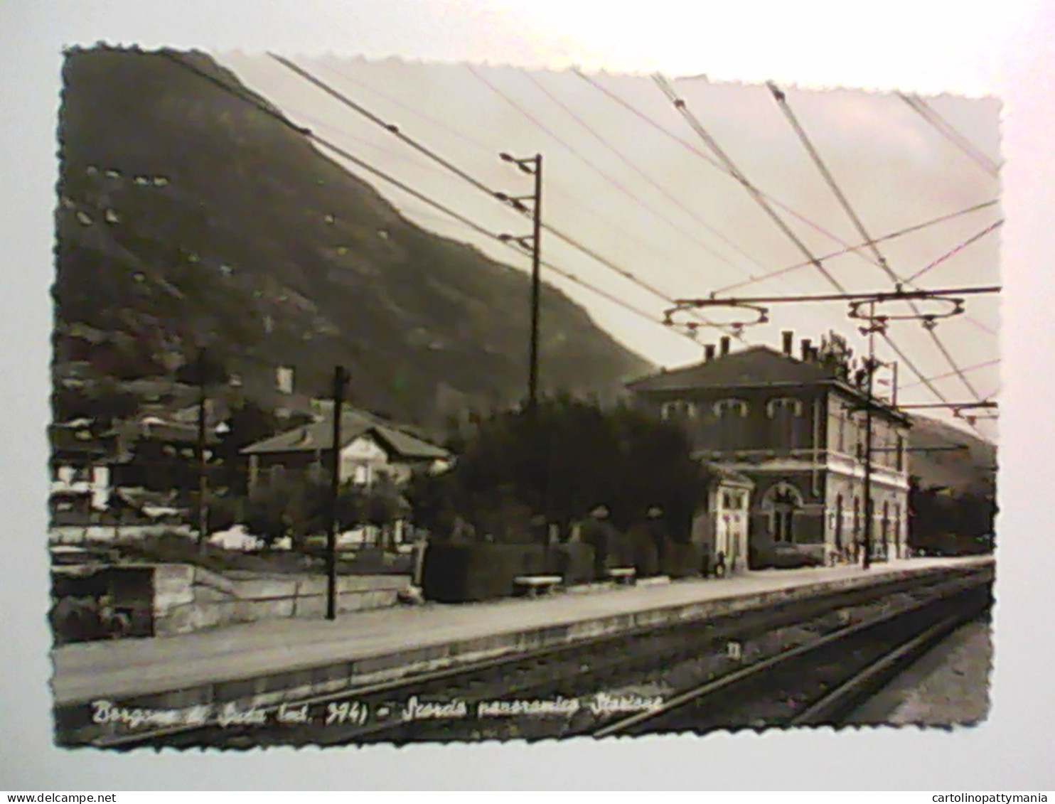 STAZIONE FERROVIARIA BAHNHOF LA GARE STATION  BINARI FERROVIA BORGONE DI SUSA SCORCIO STAZIONE  RARA - Stazioni Senza Treni