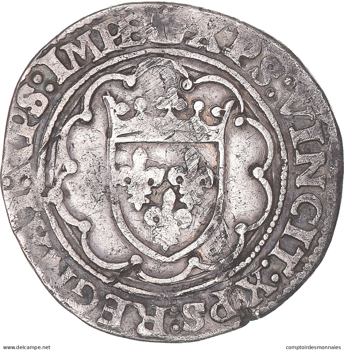 Monnaie, France, François Ier, 1/2 Teston, 1515-1547, Paris, 3rd Type, TTB - 1515-1547 Frans I