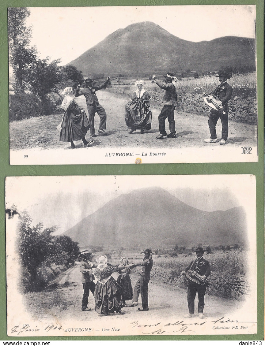 Très bon lot de 135 CPA/CPSM FOLKLORIQUE D'AUVERGNE - Costumes, danses, Scènes de vie, habitat & quelques fantaisies