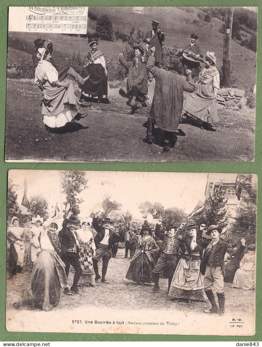 Très bon lot de 135 CPA/CPSM FOLKLORIQUE D'AUVERGNE - Costumes, danses, Scènes de vie, habitat & quelques fantaisies